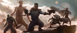 Este arte conceptual de "Guardians of the Galaxy" se mostró en el pasado "Comic-Con"